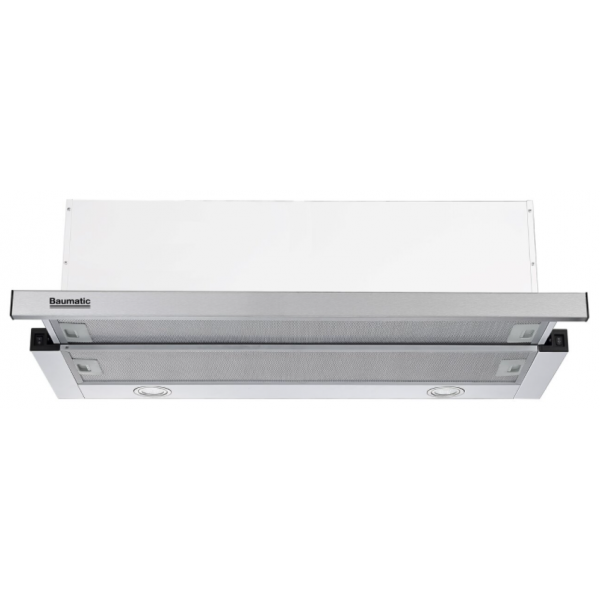 Baumatic TEL99X 90厘米拉趟式抽油煙機：1100m³/h排風量，滑動開關，雙鋁脂過濾器